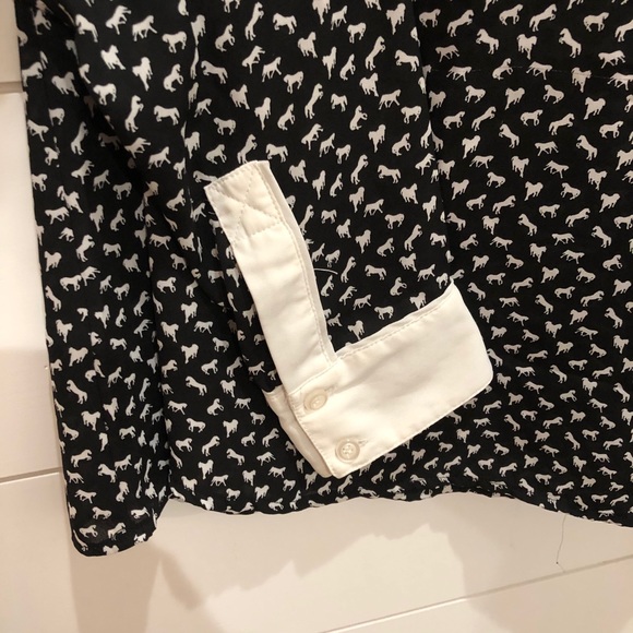 Free People Tiny Horse Print Blouse - Picture 5 of 5
